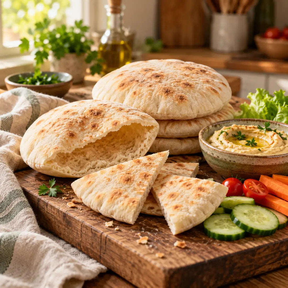 Sami’s Bakery White Pita Bread in its branded packaging