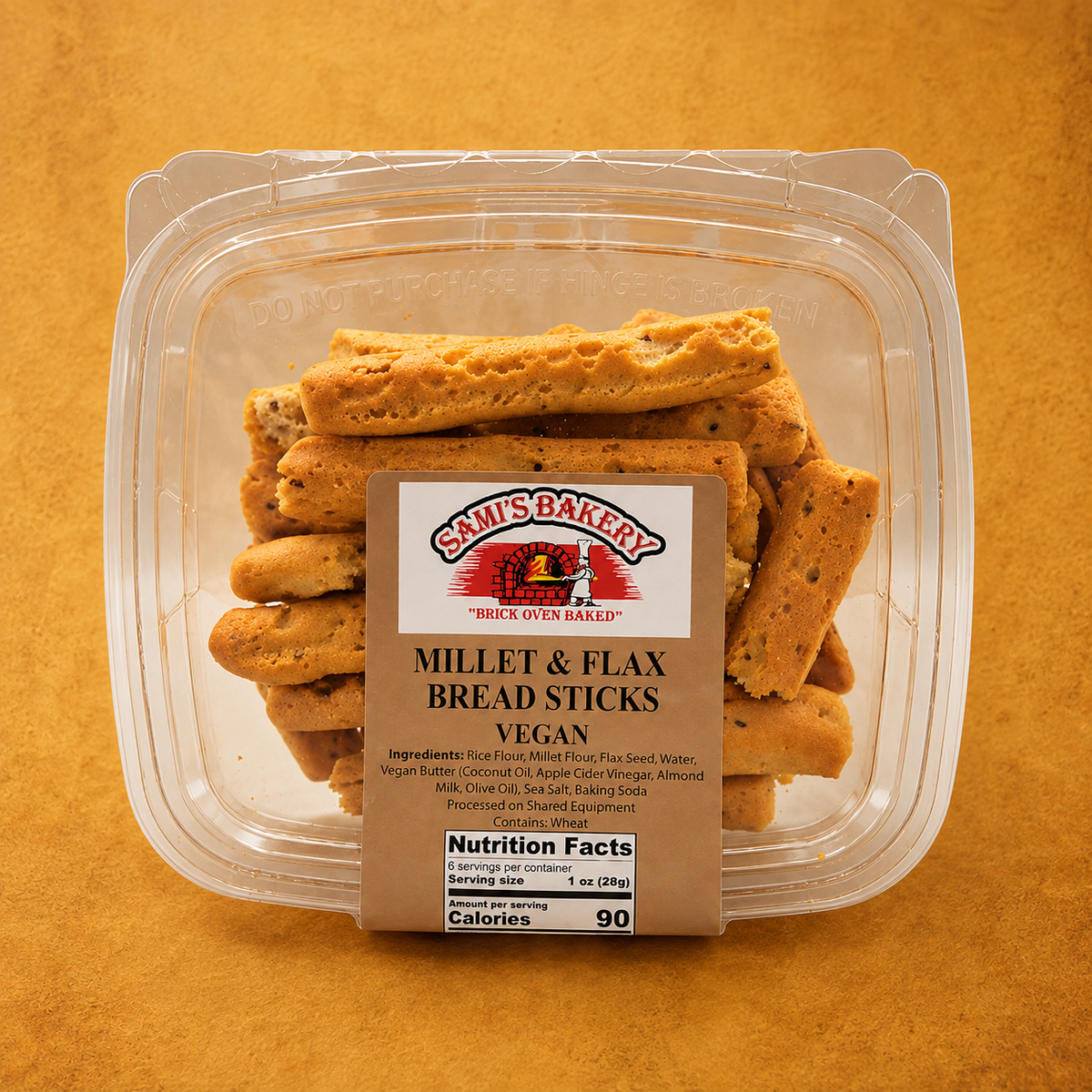 Vegan Millet & Flax Breadsticks