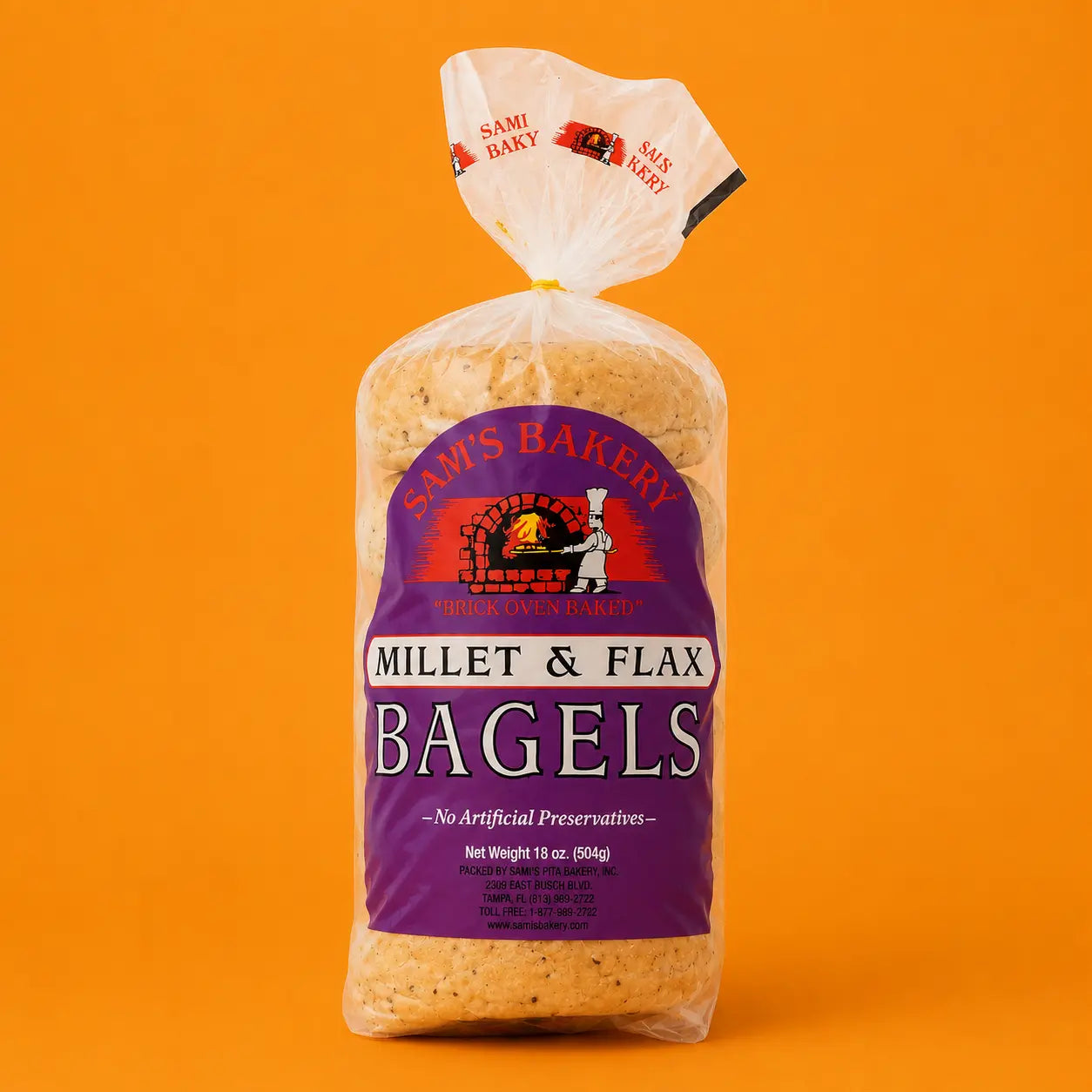 Millet and Flax Bagel