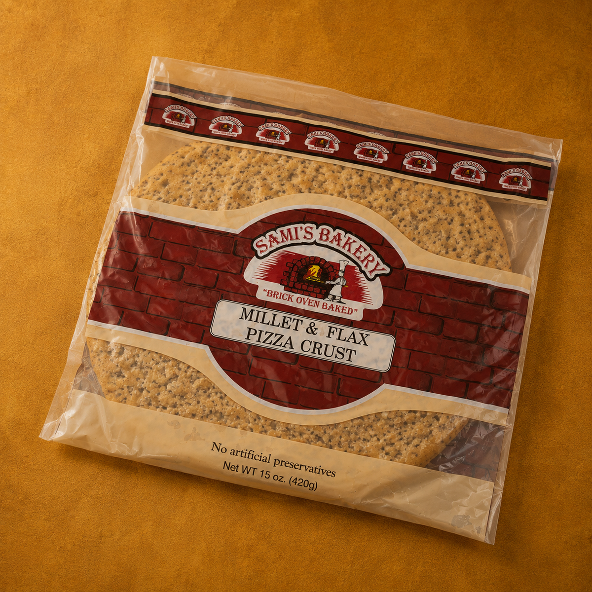 Millet and Flax Pizza Crust