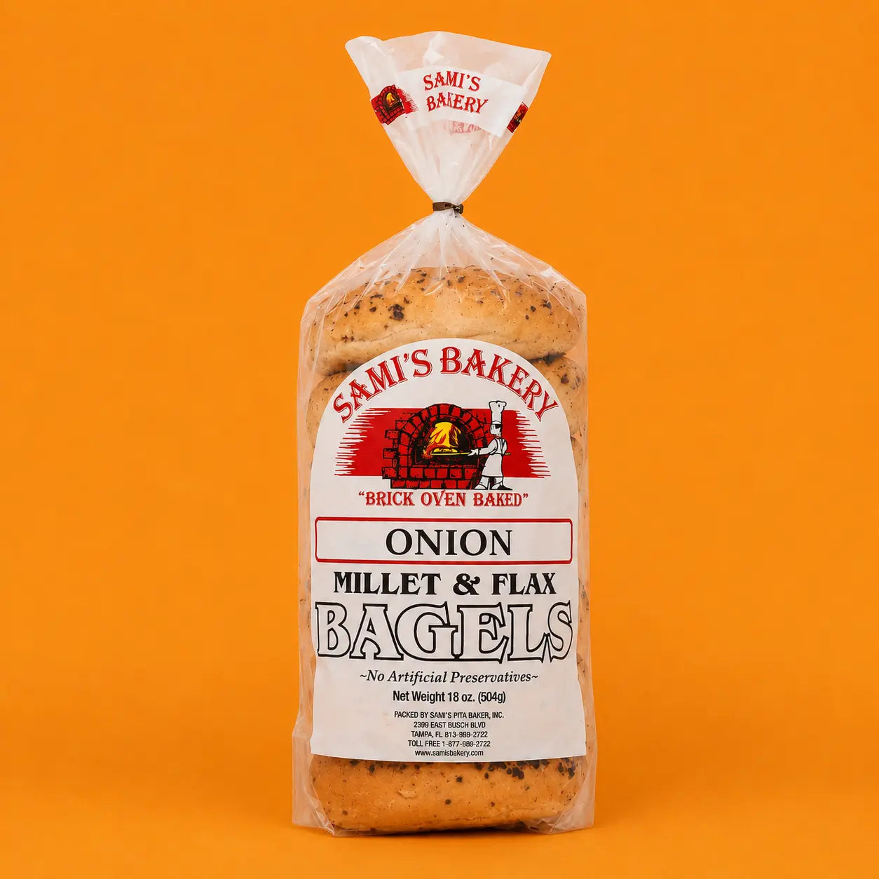 Millet & Flax Onion Bagel