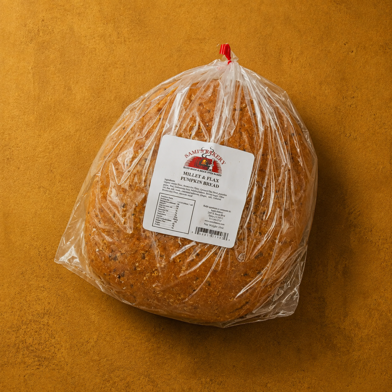 Millet Flax Pumpkin Bread (Seasonal)