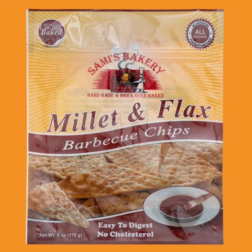 Millet and Flax Barbecue Chips