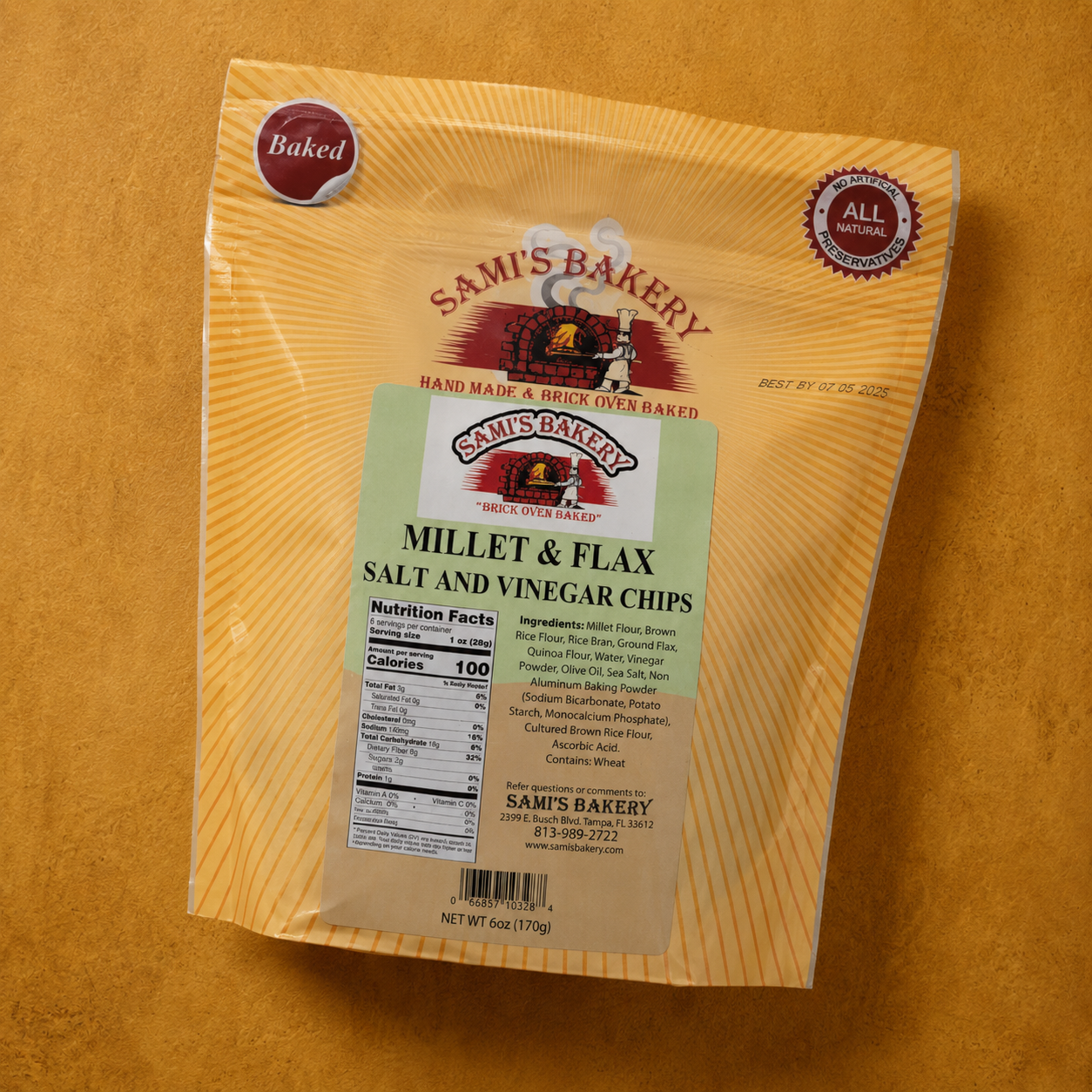 Millet and Flax Salt & Vinegar Chips