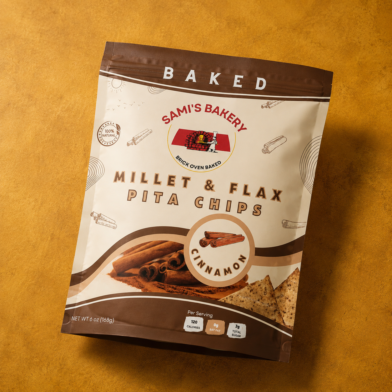 Millet and Flax Cinnamon Chips