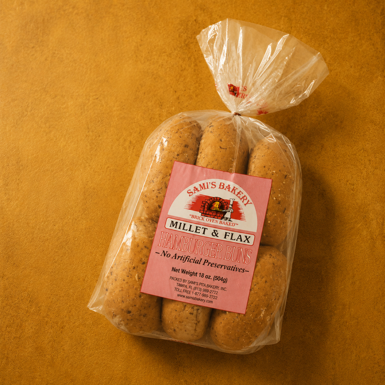 Millet & Flax Hamburger Buns
