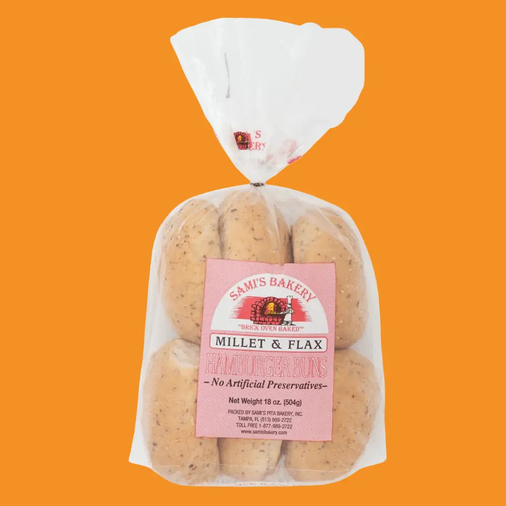 Millet & Flax Hamburger Buns