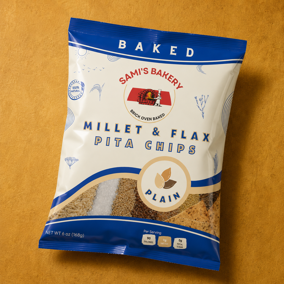 Millet & Flax Plain Chips