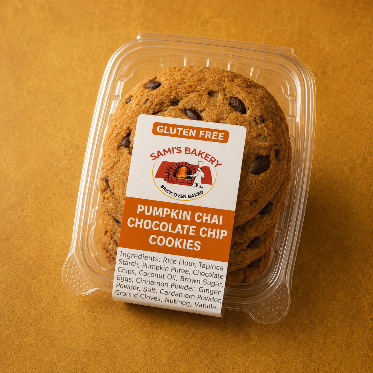 Gluten Free Pumpkin Chai Chocolate Chip Cookies