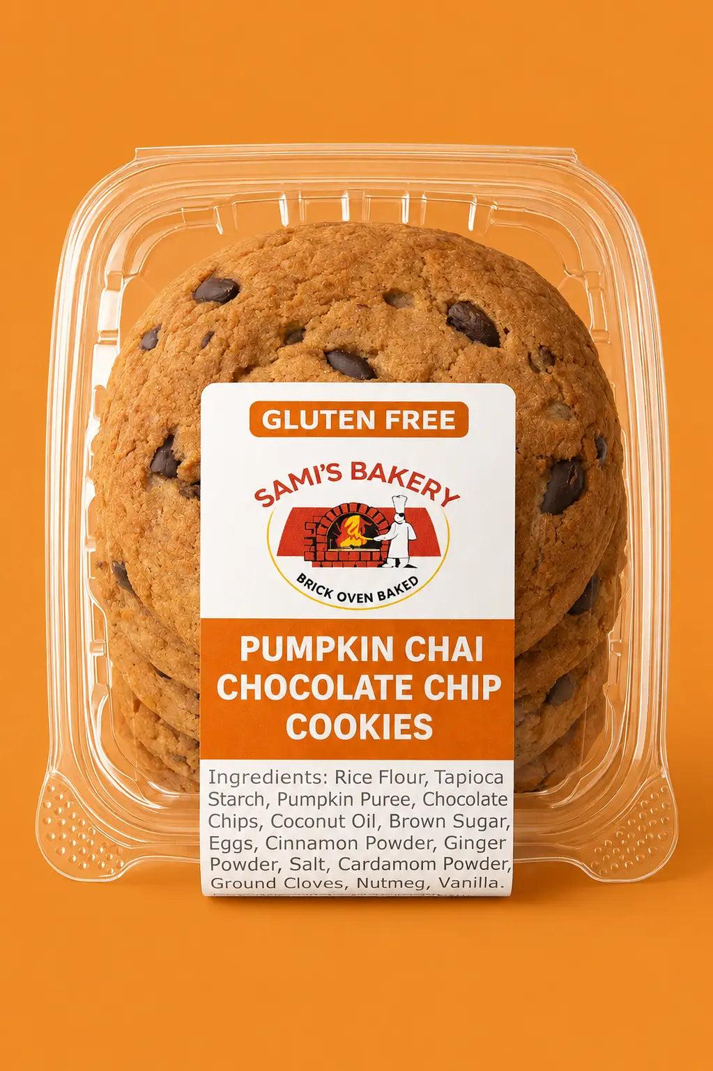 Gluten Free Pumpkin Chai Chocolate Chip Cookies