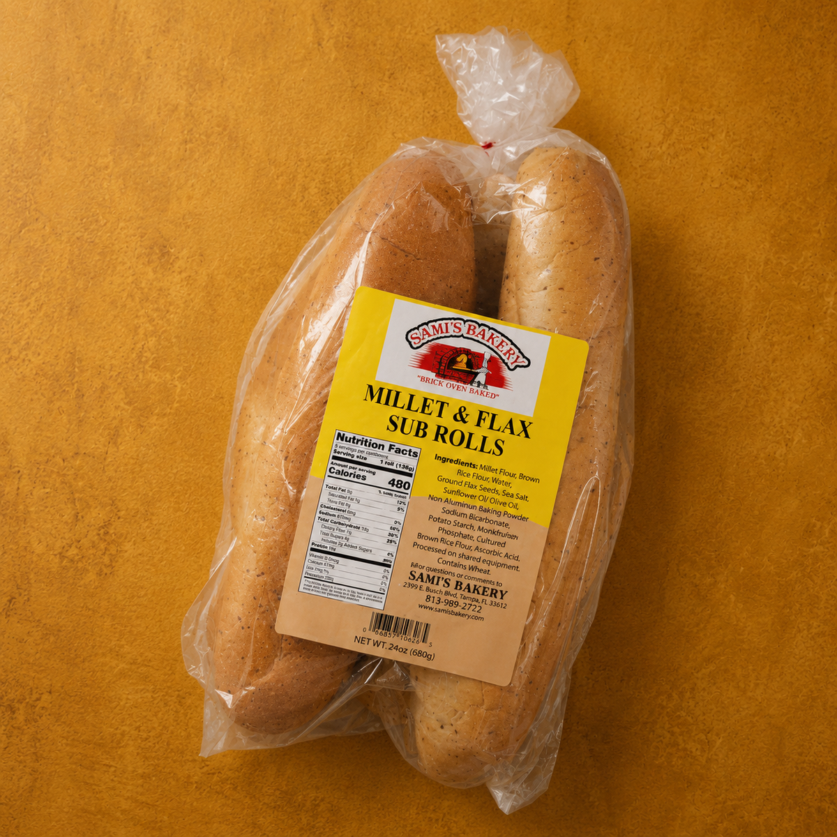 Millet & Flax Sub Rolls