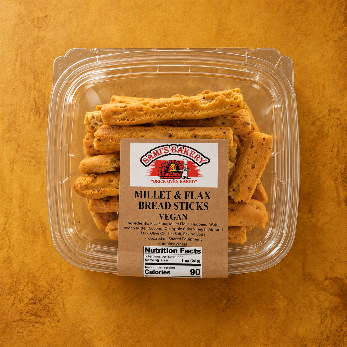Millet Flax Bread Sticks Vegan
