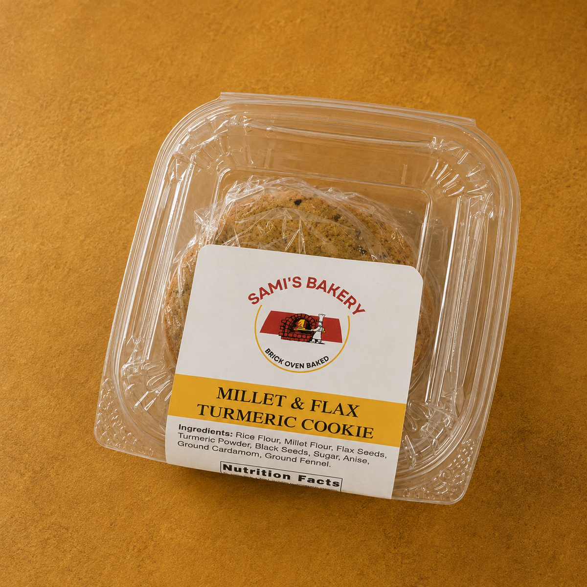 Millet & Flax Turmeric Cookies