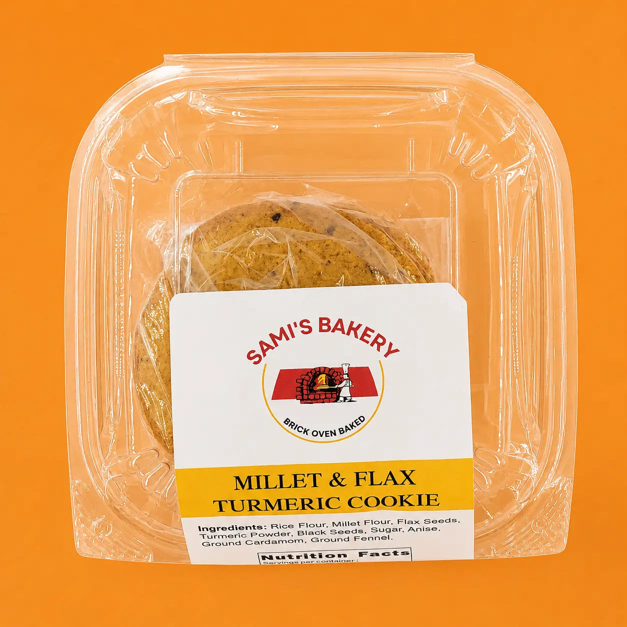 Millet & Flax Turmeric Cookies